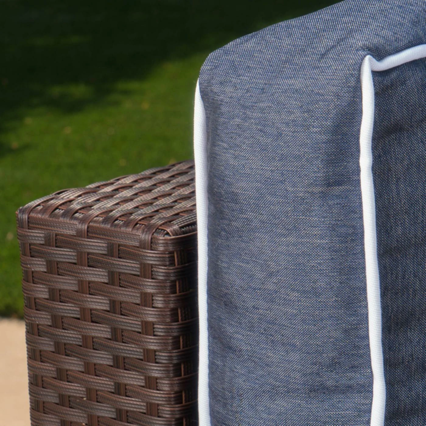 Budget ๐ Best Selling Home Resin Wicker Patio Sets Seychelles Wicker 4 Piece Patio Sectional Conversation Set ๐งจ - Image 4