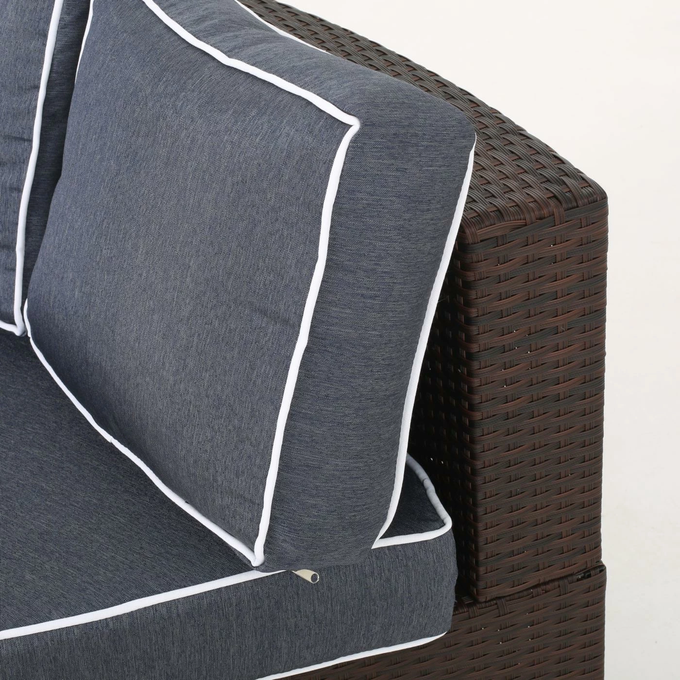 Outlet ๐ Best Selling Home Resin Wicker Patio Sets Madras Tortuga Wicker 8 Piece Outdoor Conversation Set ๐ - Image 4