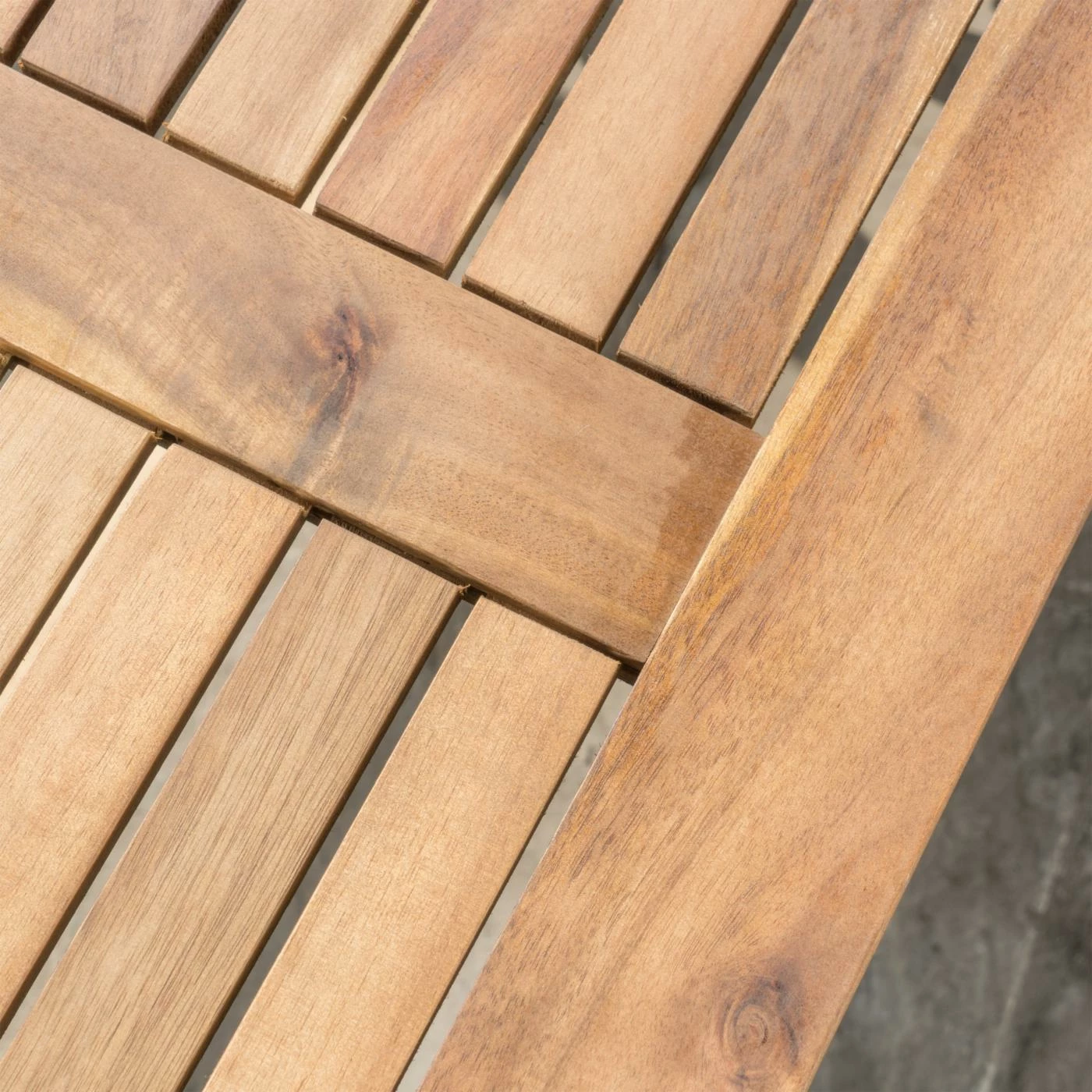 Buy ๐ Best Selling Home Wood Patio Sets Panama Acacia Wood 4 Piece Patio Conversation Set โ๏ธ - Image 4