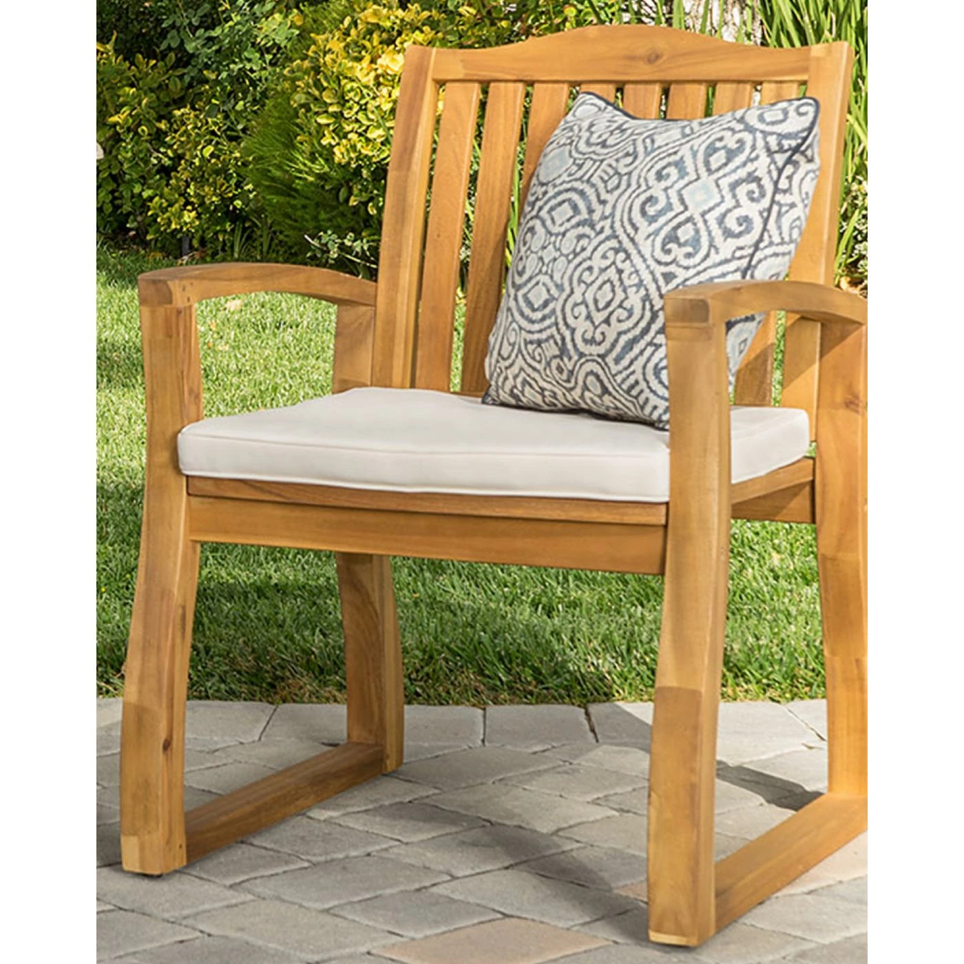 Best Pirce ๐ Best Selling Home Decor Resin Wicker Patio Sets Almin Outdoor Wood And Wicker 2 Seater Chat Set With Cushions ๐ - Image 4