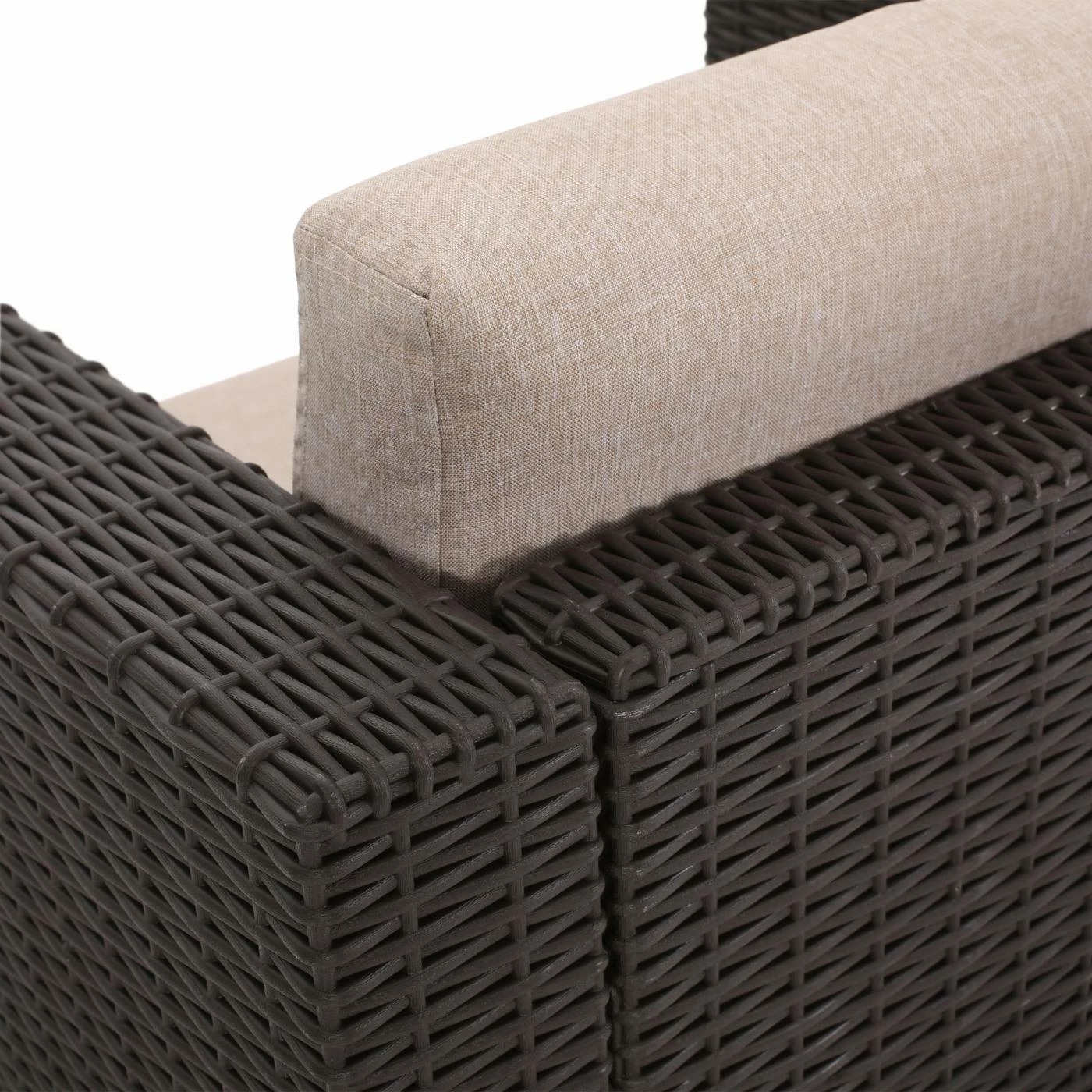 Best deal ๐งจ Best Selling Home Decor Recycled Plastic Patio Sets Javarius Outdoor 2 Seater Faux Wicker Chat Set With Cushions ๐ - Image 4