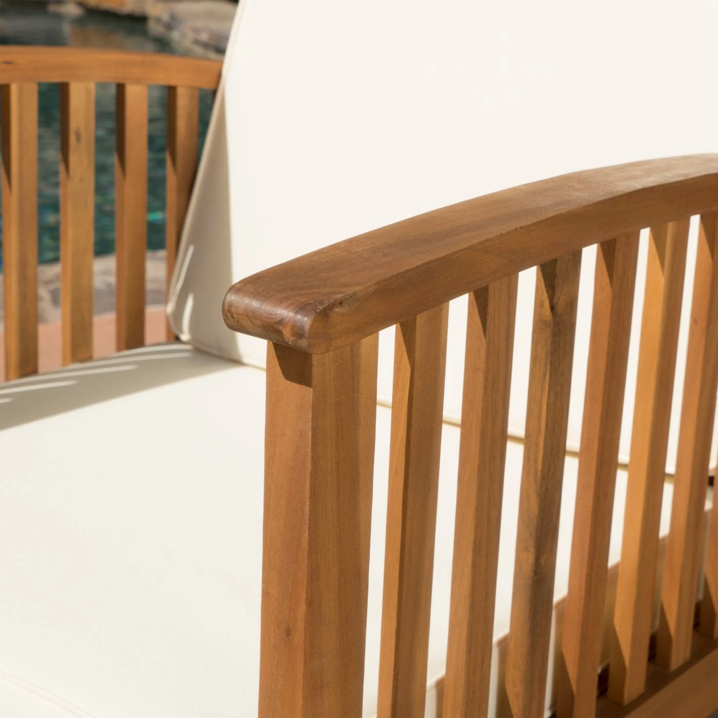 Best deal ๐ All Other Brands Eucalyptus Patio Sets Carolina Outdoor Eucalyptus Conversation Set ๐ - Image 4