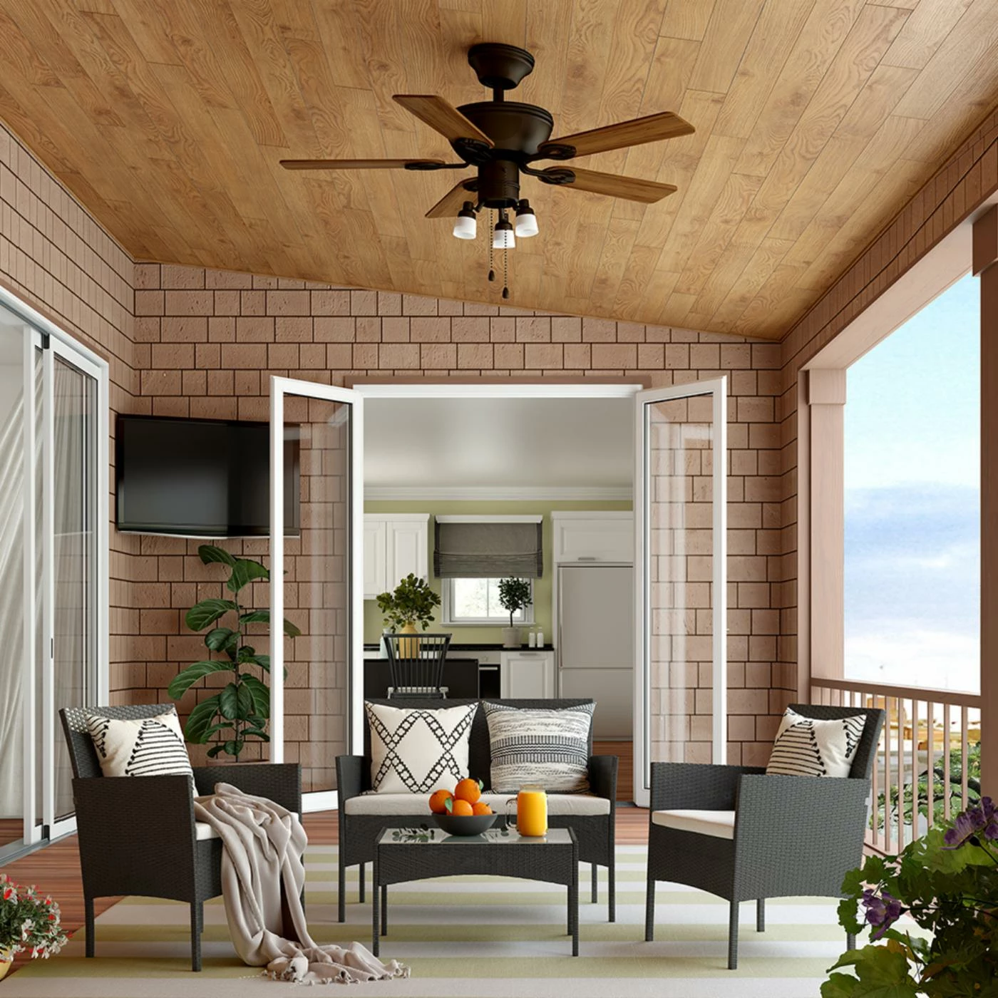 Wholesale ๐ Resin Wicker Patio Sets Cloud Mountain Modern 4 Piece Resin Wicker Patio Conversation Set โค๏ธ - Image 4