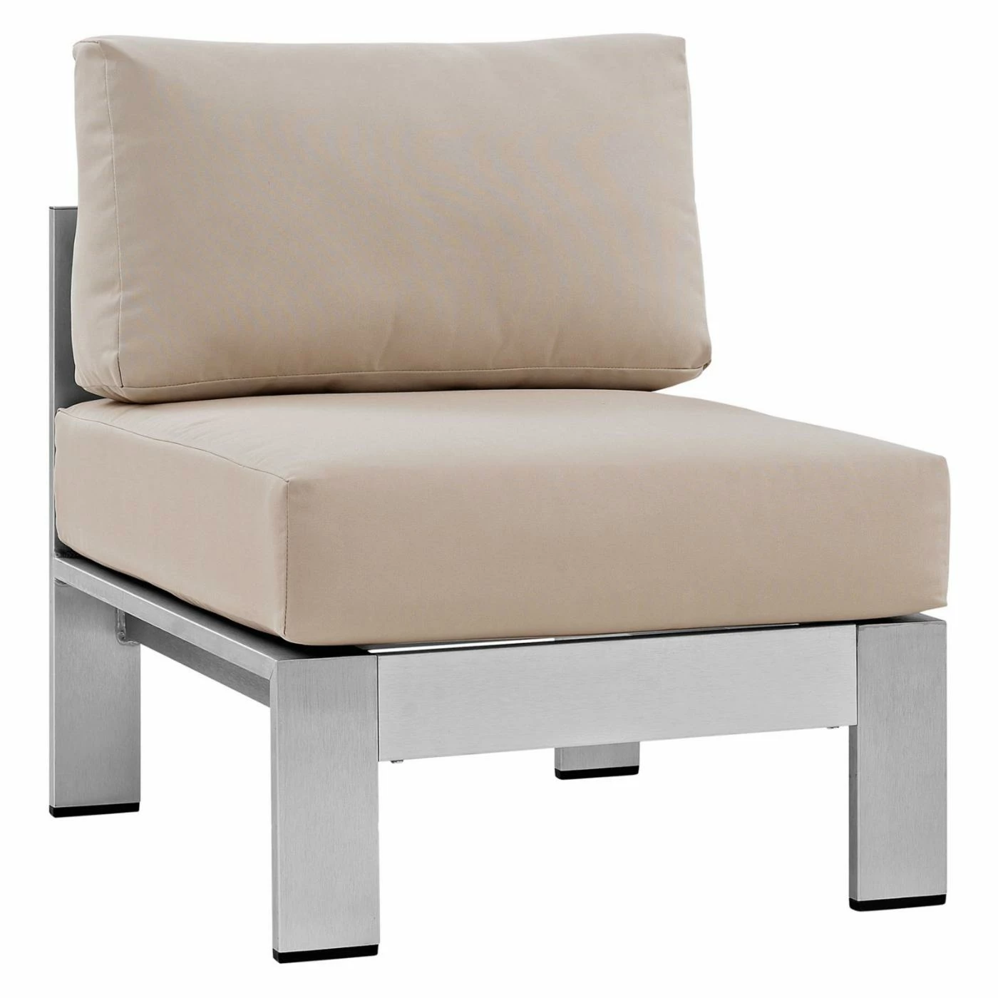 Cheapest ๐ Aluminum Patio Sets Modway Shore Aluminum 6 Piece Poolside Patio Sectional Sofa Set โค๏ธ - Image 4