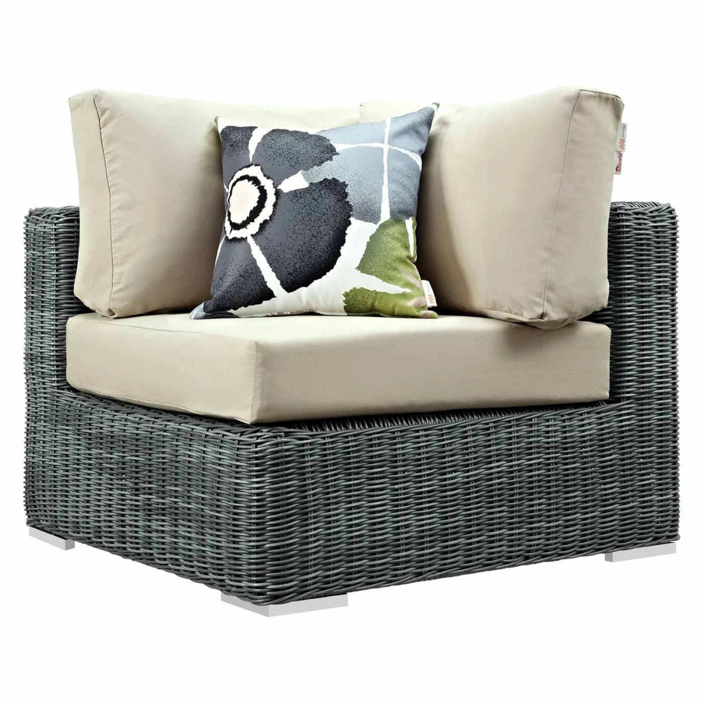 Discount 🔥 Resin Wicker Patio Sets Modway Summon 10 Piece Sunbrella Outdoor Patio Sectional Conversation Set ⭐ - Image 4