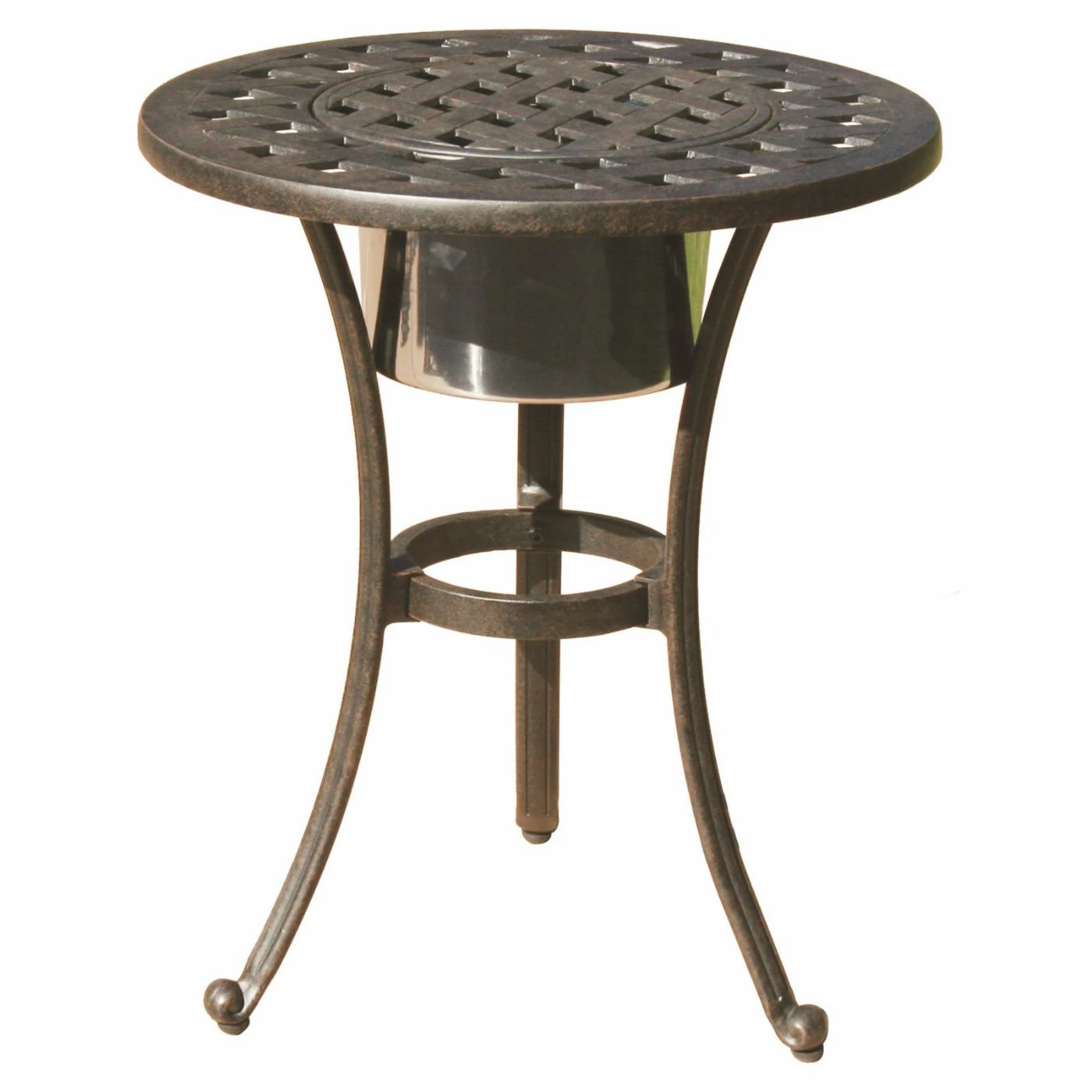 Budget ๐งจ Aluminum Patio Sets Darlee Nassau 3 Piece Aluminum Club Patio Conversation Set ๐ - Image 4