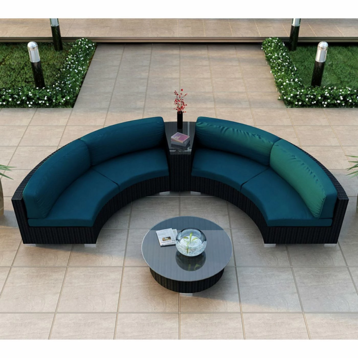 Wholesale โ๏ธ Resin Wicker Patio Sets Harmonia Living Urbana Eclipse Sectional Conversation Set ๐ - Image 4