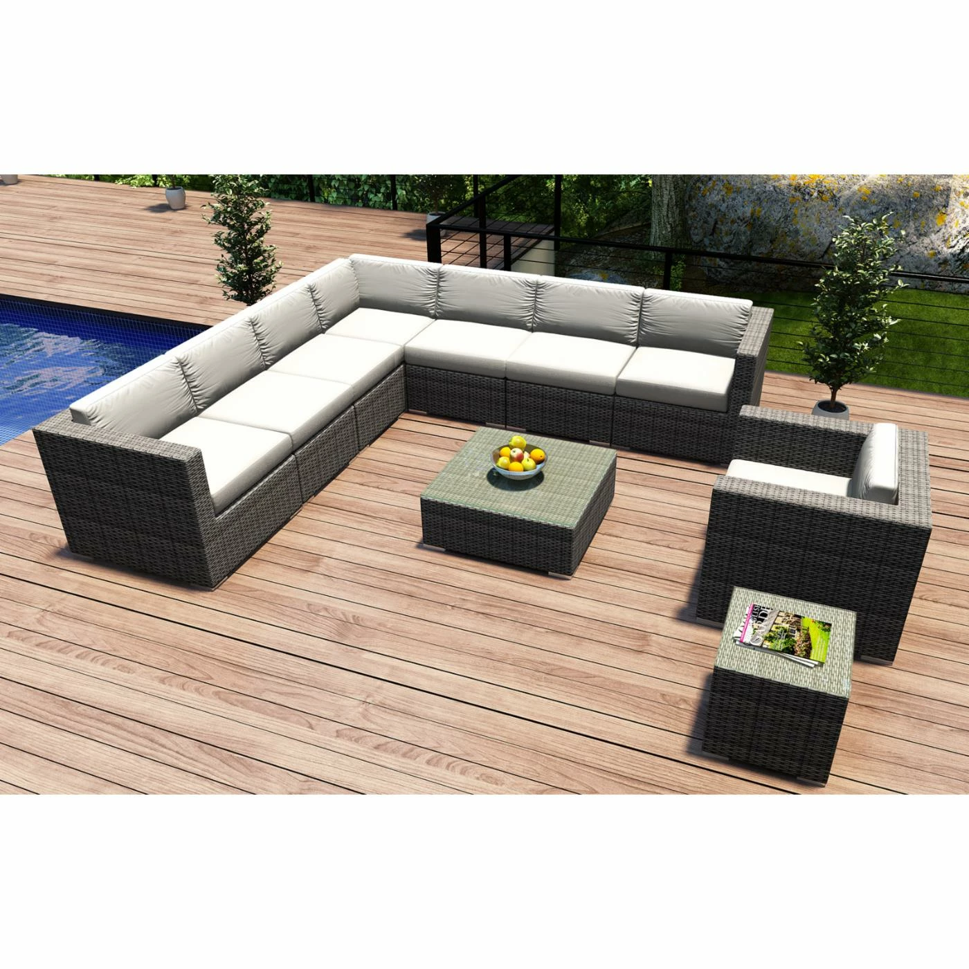 Coupon ๐ Resin Wicker Patio Sets Harmonia Living District 10 Piece Club Chair Sectional Patio Conversation Set ๐งจ - Image 4