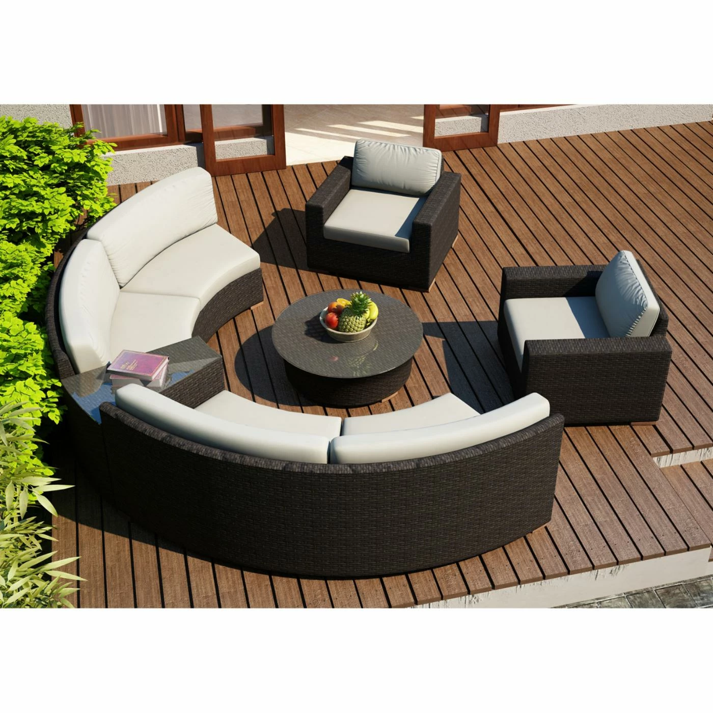 Deals ๐ Resin Wicker Patio Sets Harmonia Living Arden 6 Piece Curved Sectional Patio Conversation Set ๐ฏ - Image 4