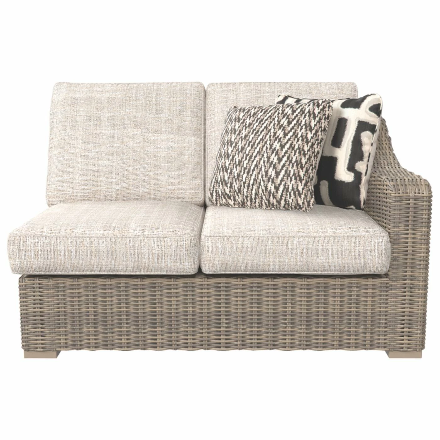 Coupon ๐ฅฐ Resin Wicker Patio Sets Signature Design By Ashley Beachcroft Patio Loveseat Sectional Piece - Set Of 2 ๐งจ - Image 6