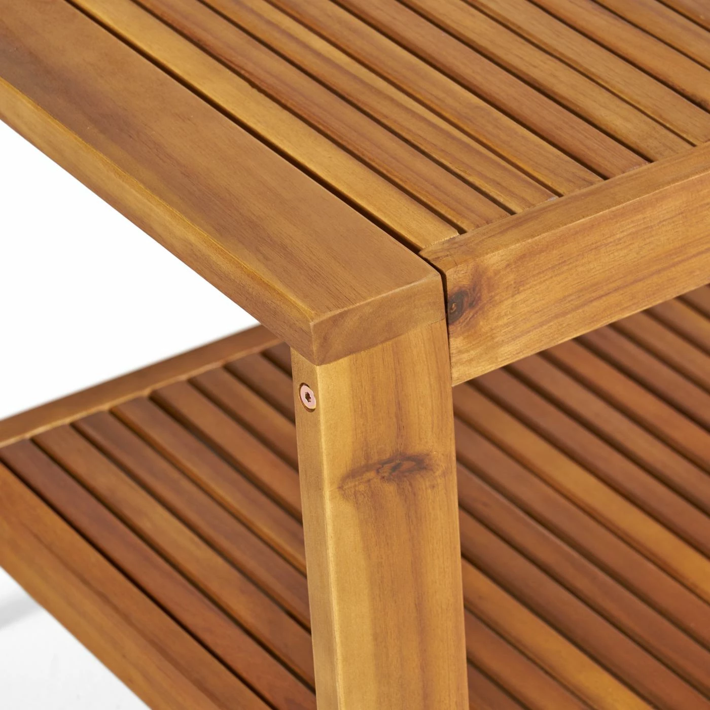 Best Pirce β¨ Best Selling Home Decor Wood Patio Sets Siyan Outdoor Acacia Wood Loveseat And Coffee Table Set - Teak And Silver Sunbrella π - Image 6