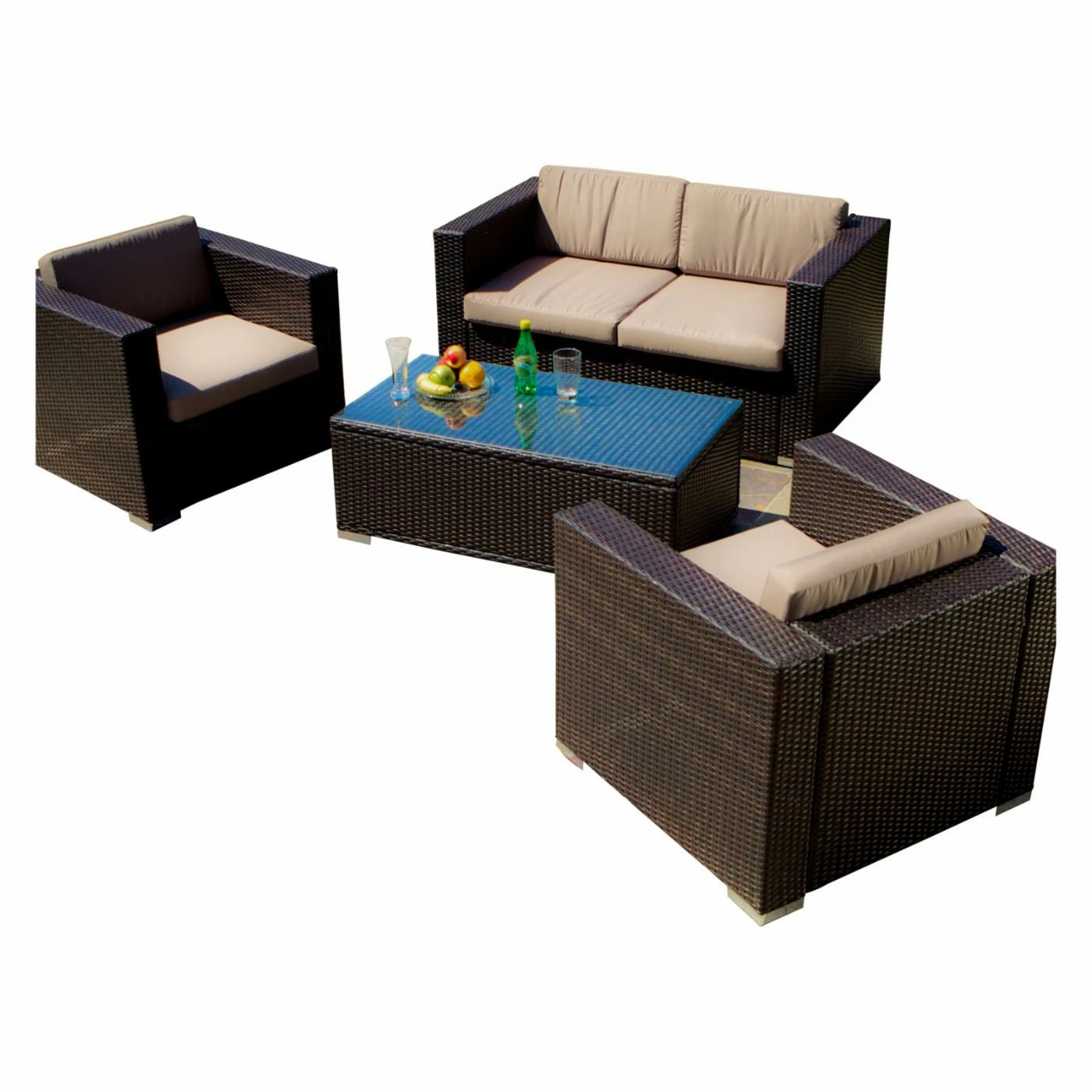 Wholesale π Best Selling Home Resin Wicker Patio Sets Murano All-Weather Wicker Outdoor Conversation Set π - Image 6