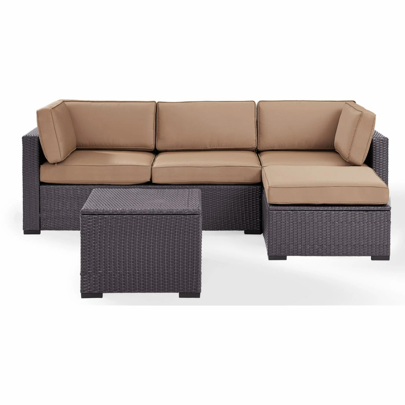 Coupon ๐ Resin Wicker Patio Sets Crosley Furniture Biscayne Resin Wicker 4 Piece Loveseat Conversation Set ๐ - Image 6