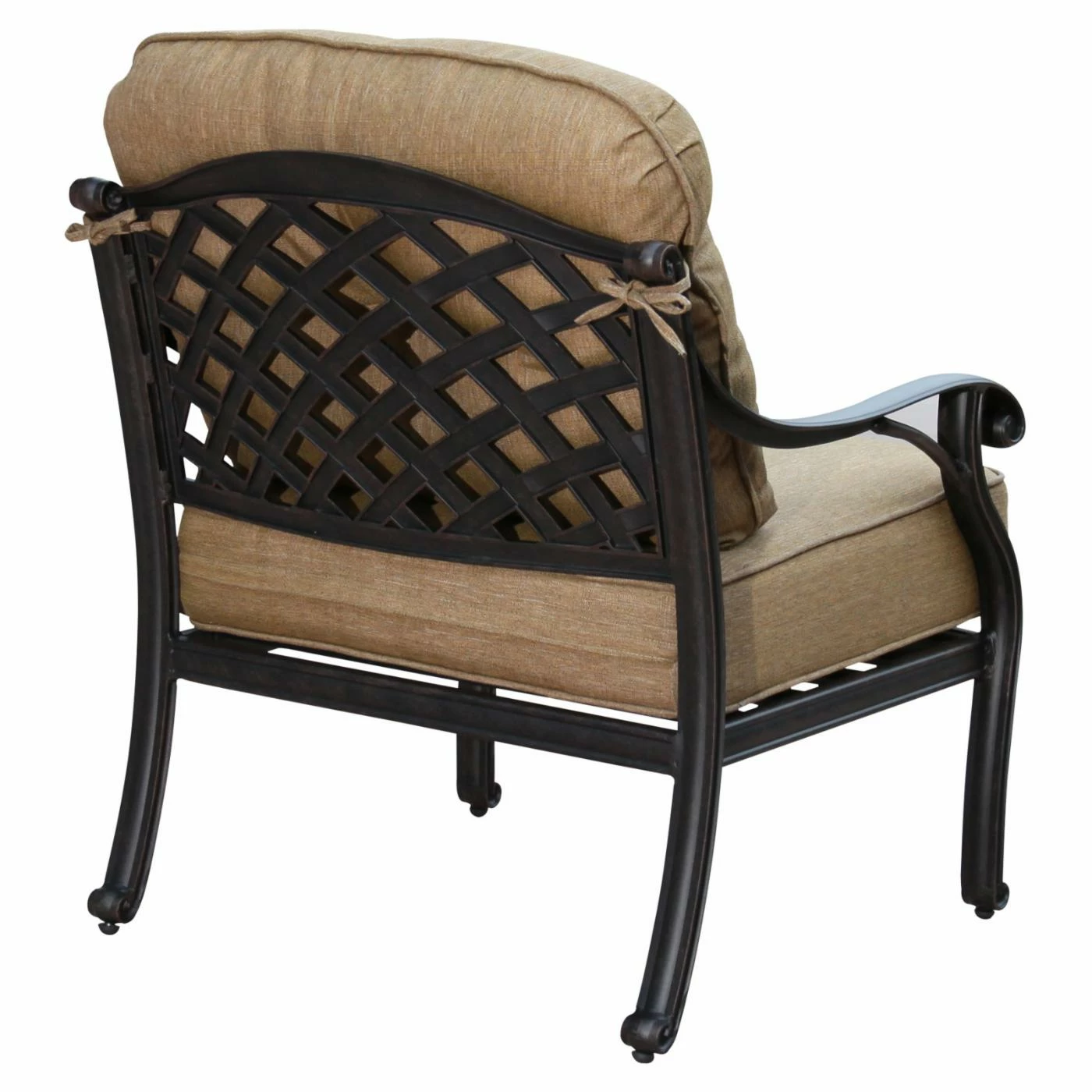 Flash Sale 🎁 Aluminum Patio Sets Darlee Nassau 4 Piece Aluminum Loveseat Patio Conversation Set ⌛ - Image 6