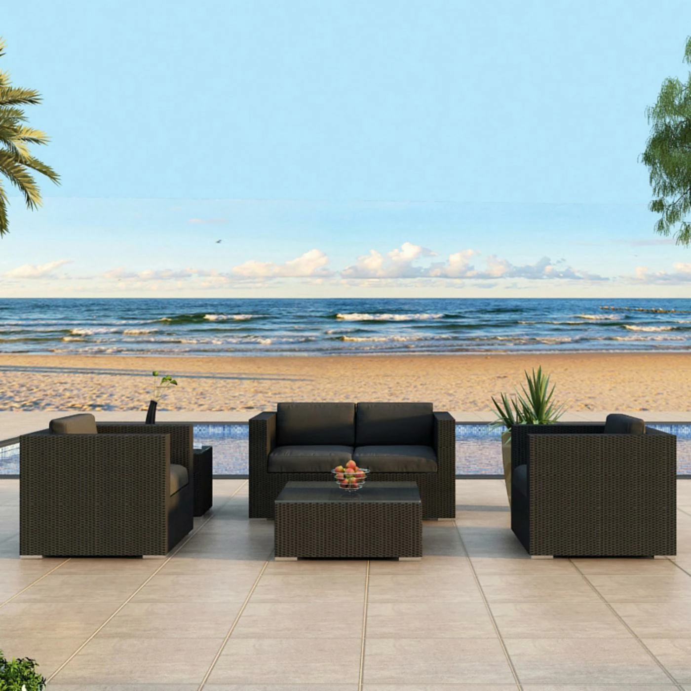 Brand new 👏 Resin Wicker Patio Sets Harmonia Living Urbana Conversation Set 🎁 - Image 6