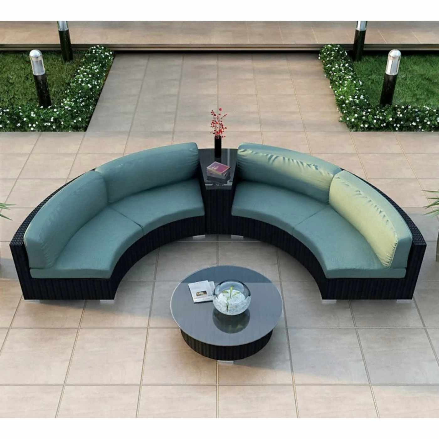 Wholesale โ๏ธ Resin Wicker Patio Sets Harmonia Living Urbana Eclipse Sectional Conversation Set ๐ - Image 6