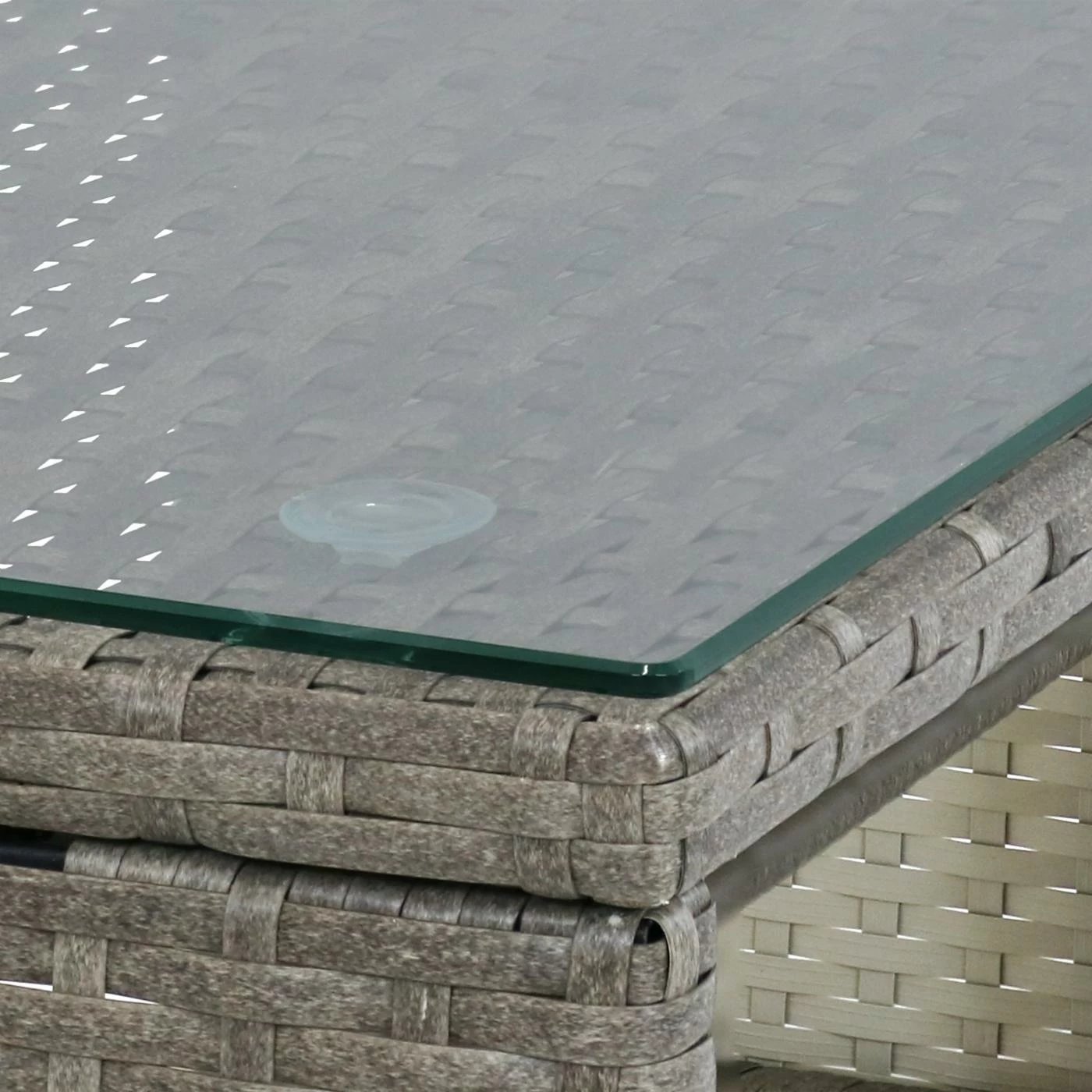 Discount β¨ Sunnydaze Decor Resin Wicker Patio Sets Sunnydaze Longford Rattan 4 Piece Patio Sectional Set With Chaise Lounge - Slate Gray π - Image 6