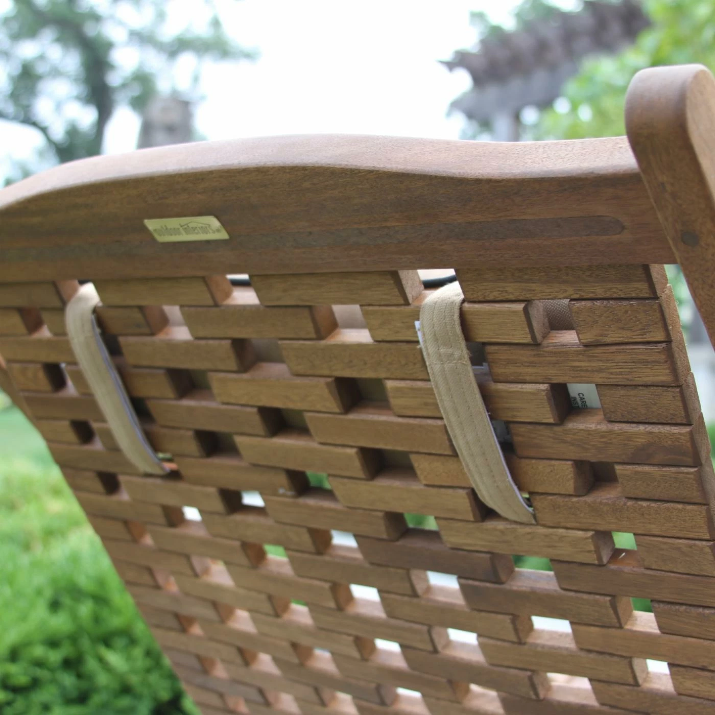 Cheapest 🌟 Wood Patio Sets Vineyard 3 Piece Eucalyptus Outdoor Swing Lounger Conversation Set With Folding Table 🤩 - Image 6