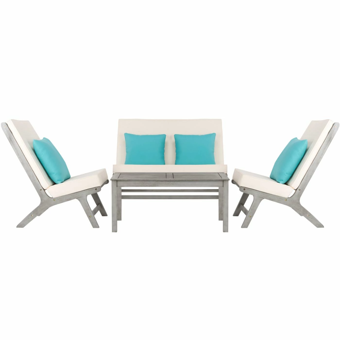 Outlet ๐ Eucalyptus Patio Sets HN Outdoor Sparks Eucalyptus Wood 4-Piece Conversation Set โค๏ธ - Image 6