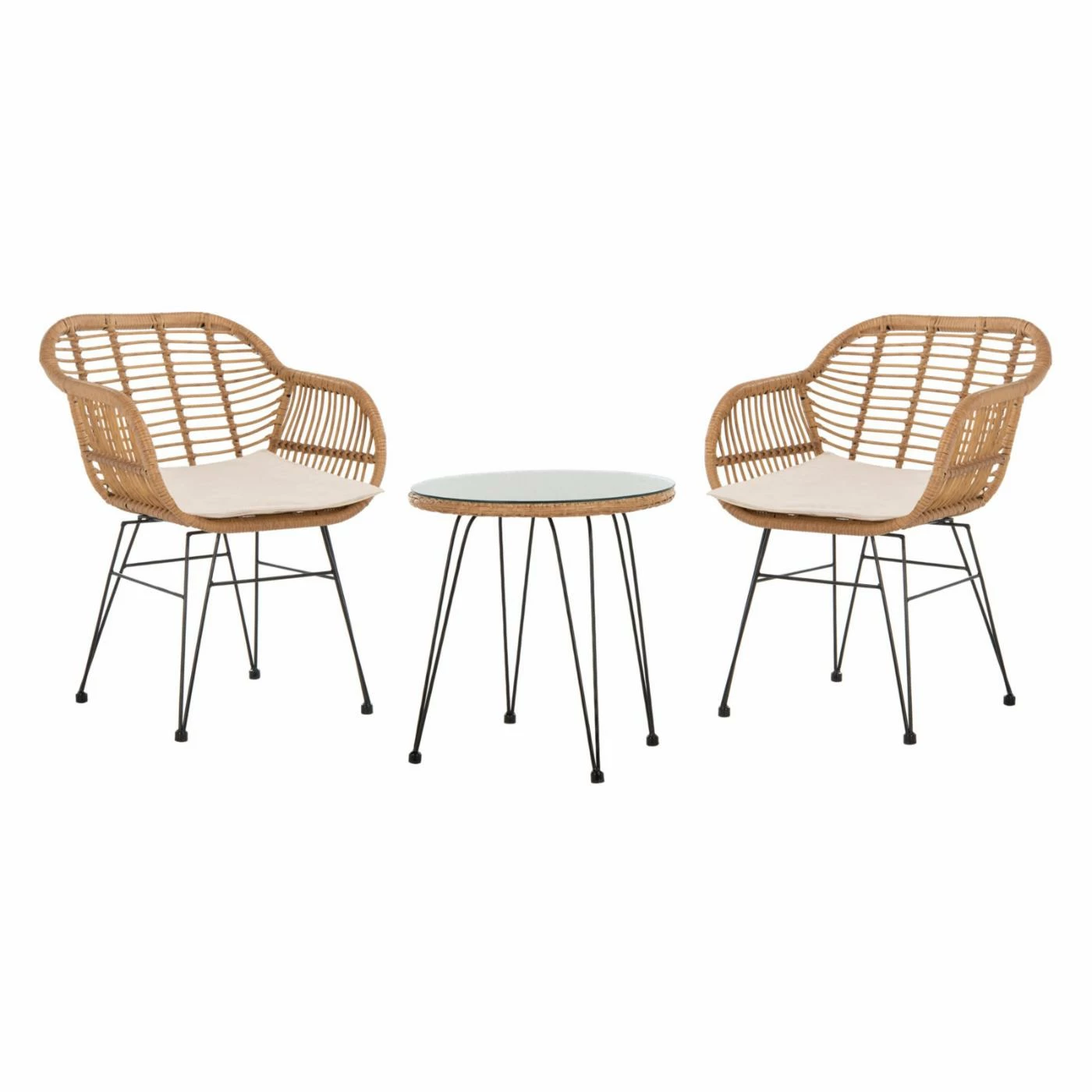 Brand new โจ Resin Wicker Patio Sets HN Outdoor Springer Wicker 3 Piece Patio Conversation Set ๐ - Image 6