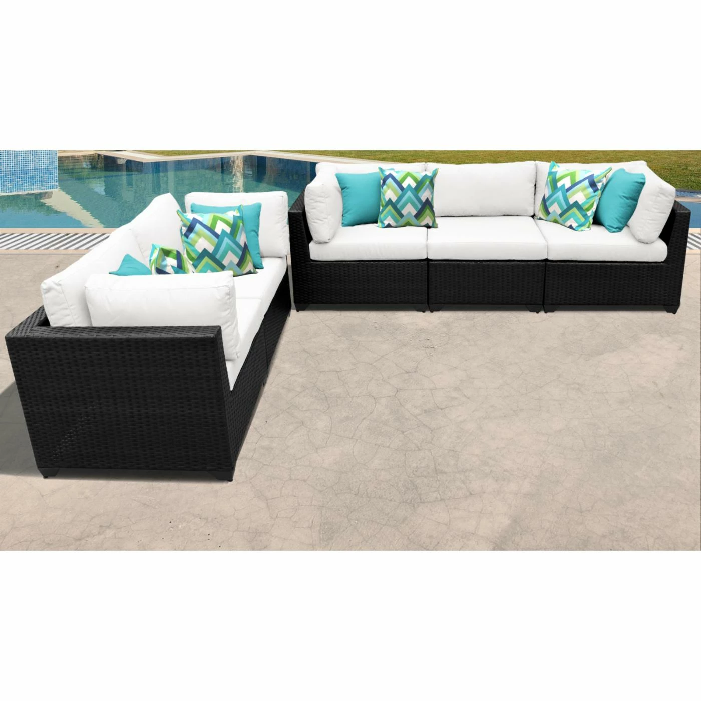 Best Sale ๐ Resin Wicker Patio Sets TK Classics Belle 5-Piece Outdoor Wicker Patio Conversation Set ๐ - Image 6