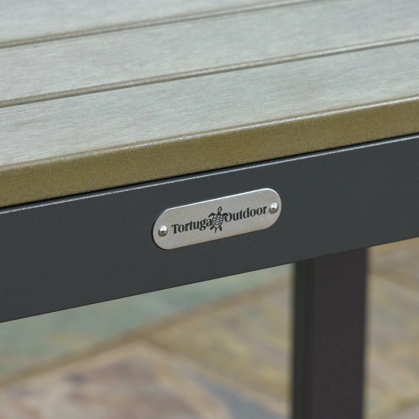 Hot Sale ๐ Aluminum Patio Sets Tortuga Outdoor Lakeview 3-Piece Seat Set With 2 Club Chairs And Side Table - Grey/Charcoal โจ - Image 5