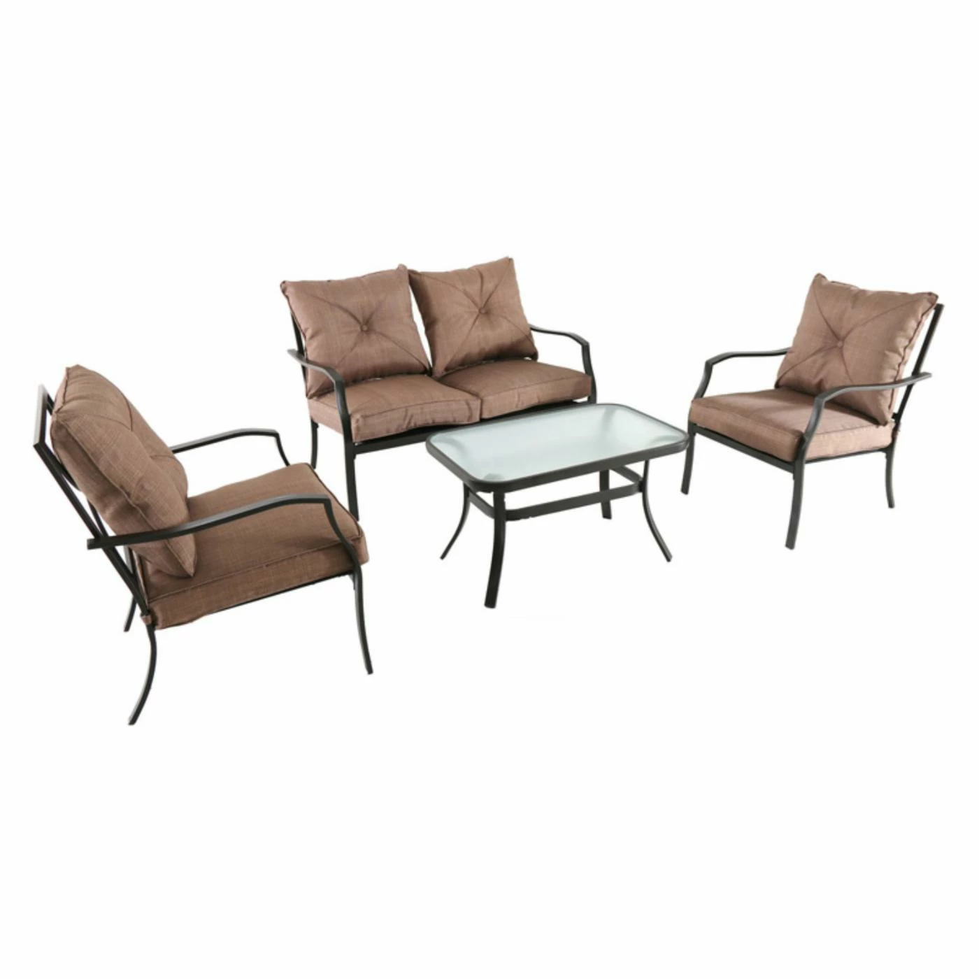 Best reviews of โจ Steel Patio Sets Hanover Palm Bay 4 Piece Patio Conversation Set ๐ฅฐ - Image 7