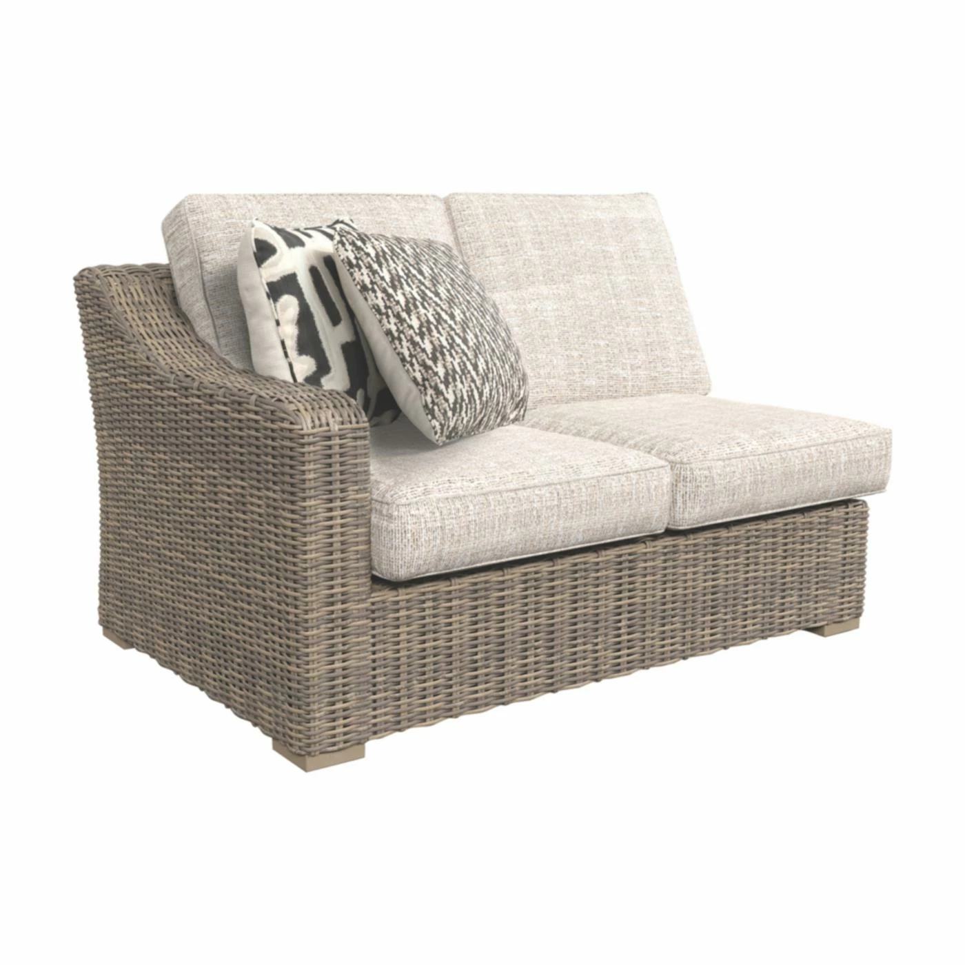 Coupon ๐ฅฐ Resin Wicker Patio Sets Signature Design By Ashley Beachcroft Patio Loveseat Sectional Piece - Set Of 2 ๐งจ - Image 7