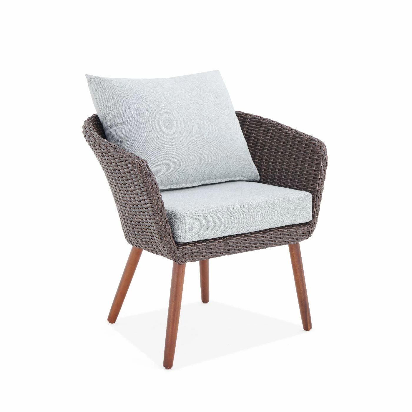 Outlet ⭐ Resin Wicker Patio Sets Alaterre Furniture Athens All-Weather Wicker 4 Piece Outdoor Conversation Set 👍 - Image 7