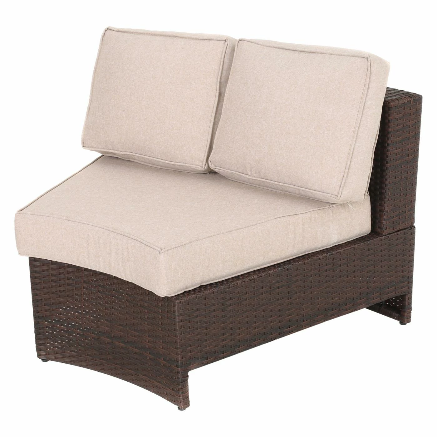 Best Pirce ๐ Best Selling Home Resin Wicker Patio Sets Ibarra Ibiza Wicker 4 Piece Curved Patio Seating Set With Ottoman ๐งจ - Image 7