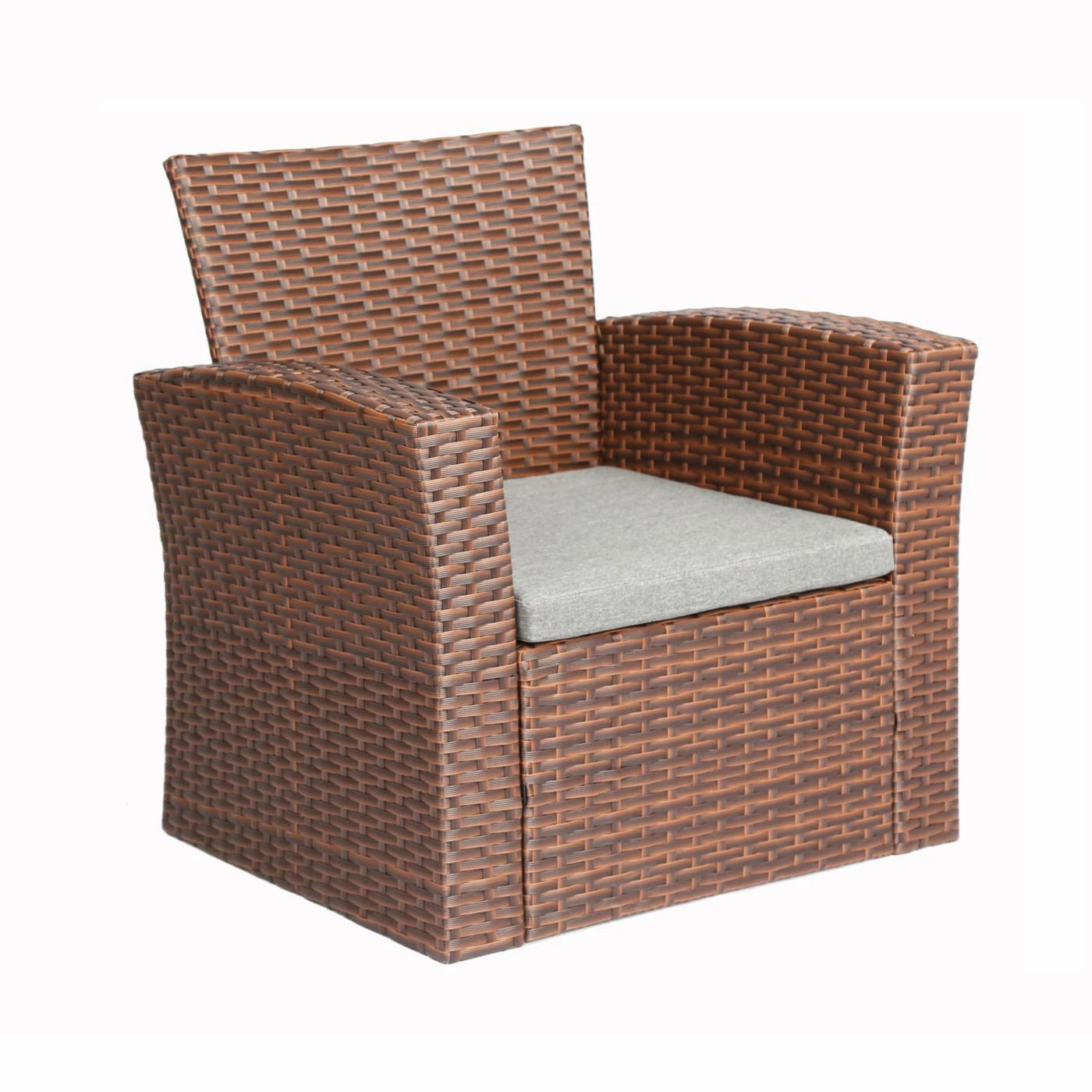 Discount 🛒 Resin Wicker Patio Sets Baner Garden Wicker 4 Piece Patio Conversation Set With Shelf Coffee Table ✨ - Image 7