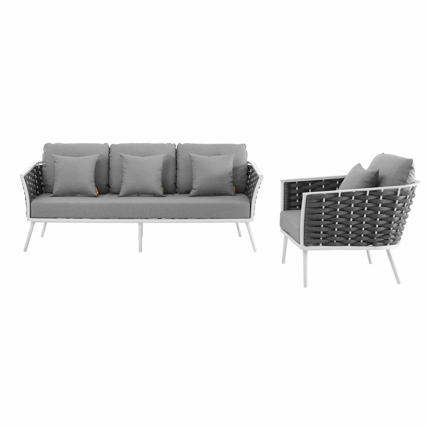 Hot Sale ๐ฅฐ Aluminum Patio Sets Modway Stance Aluminum 2 Piece Outdoor Sofa Set ๐ฅ - Image 7