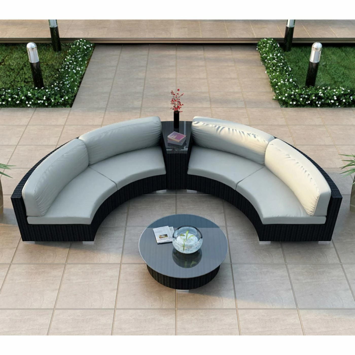 Wholesale โ๏ธ Resin Wicker Patio Sets Harmonia Living Urbana Eclipse Sectional Conversation Set ๐ - Image 7