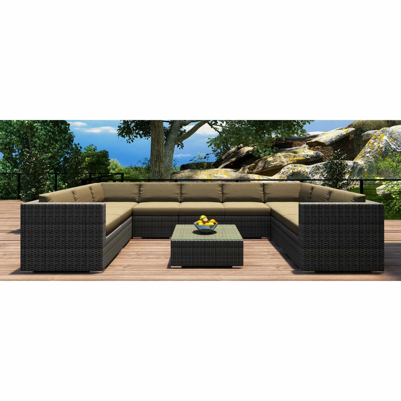 Coupon ๐ Resin Wicker Patio Sets Harmonia Living District 10 Piece Club Chair Sectional Patio Conversation Set ๐งจ - Image 7