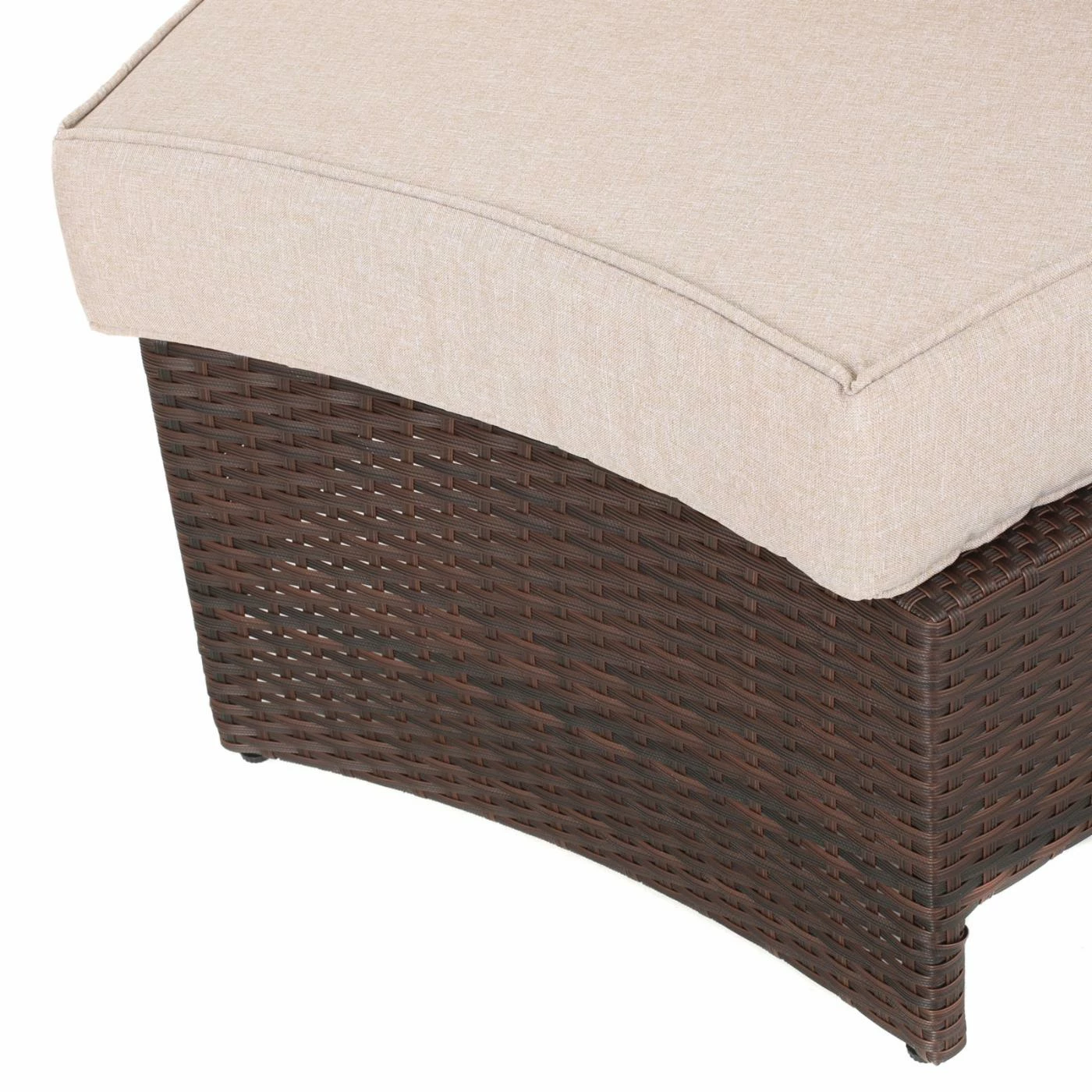 Best Pirce ๐ Best Selling Home Resin Wicker Patio Sets Ibarra Ibiza Wicker 4 Piece Curved Patio Seating Set With Ottoman ๐งจ - Image 8