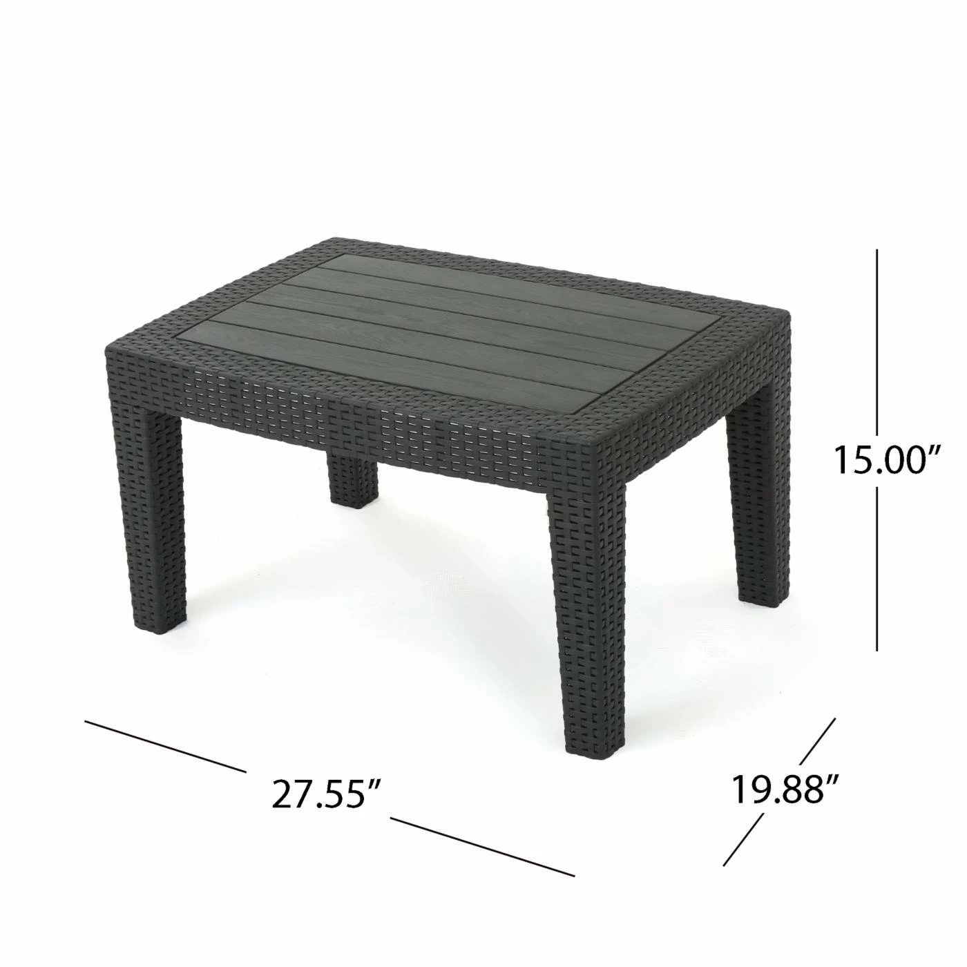 Brand new ๐ Best Selling Home Resin Wicker Patio Sets Daytona Faux Wicker 4 Piece Patio Conversation Set ๐ - Image 7