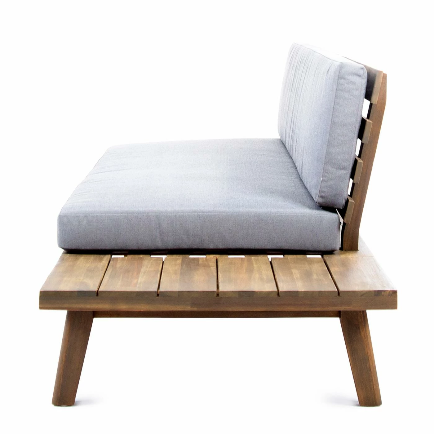 Best Pirce 🤩 Wood Patio Sets HN Outdoor Cullen Wood V Shaped 4 Piece Patio Conversation Set 🔥 - Image 8