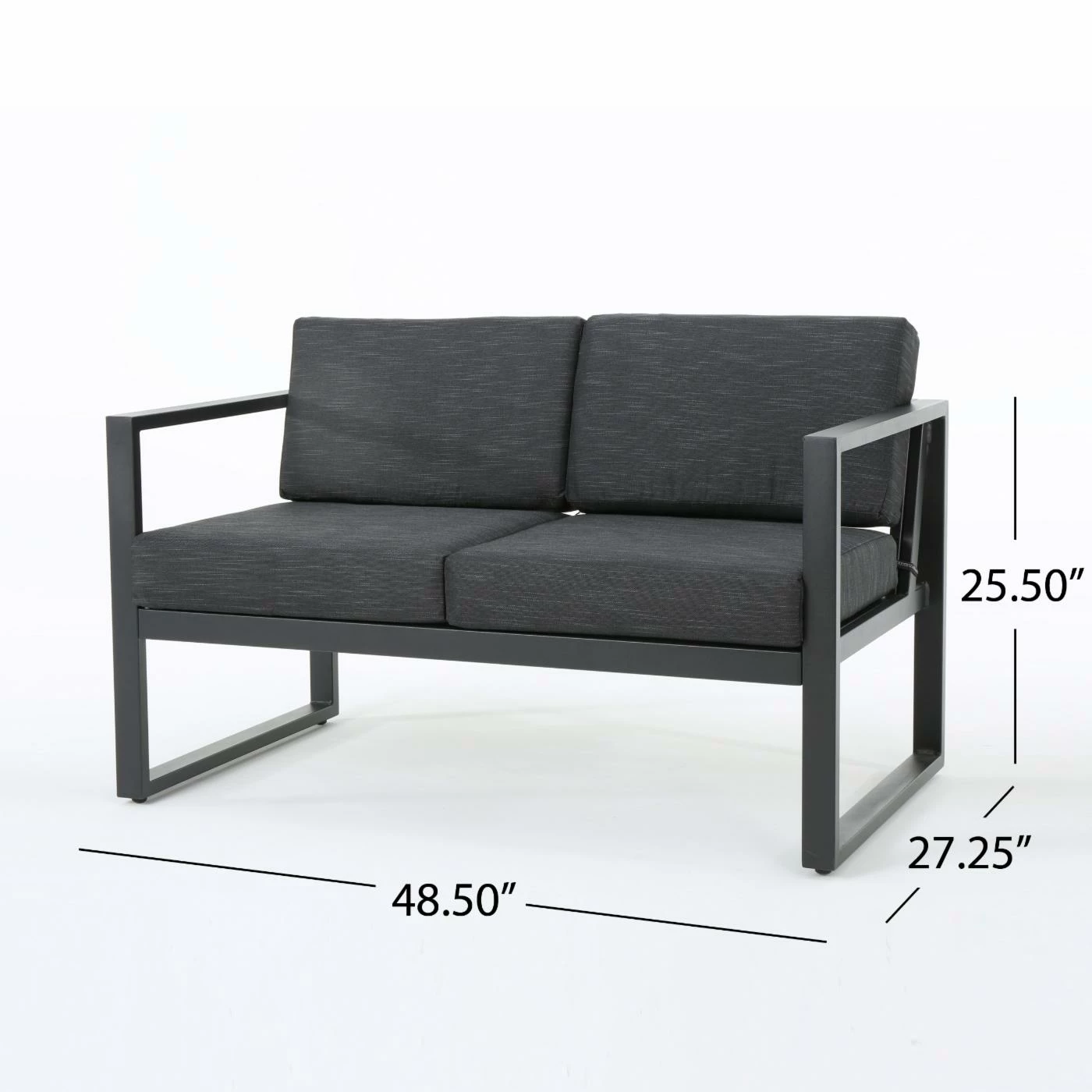 Outlet โ Best Selling Home Decor Aluminum Patio Sets Rayonna Outdoor 4 Seater Aluminum Chat Set โค๏ธ - Image 8