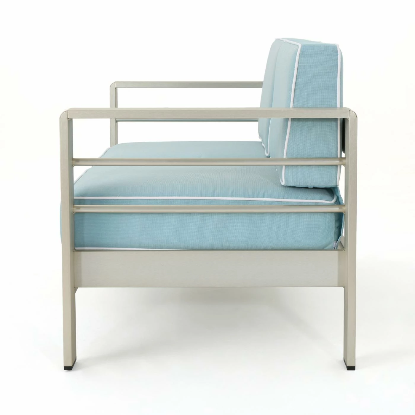 Top 10 ๐ฏ Best Selling Home Decor Aluminum Patio Sets Xane Outdoor Aluminum Loveseat And Coffee Table Set With Cushions - Khaki And Silver ๐ - Image 8