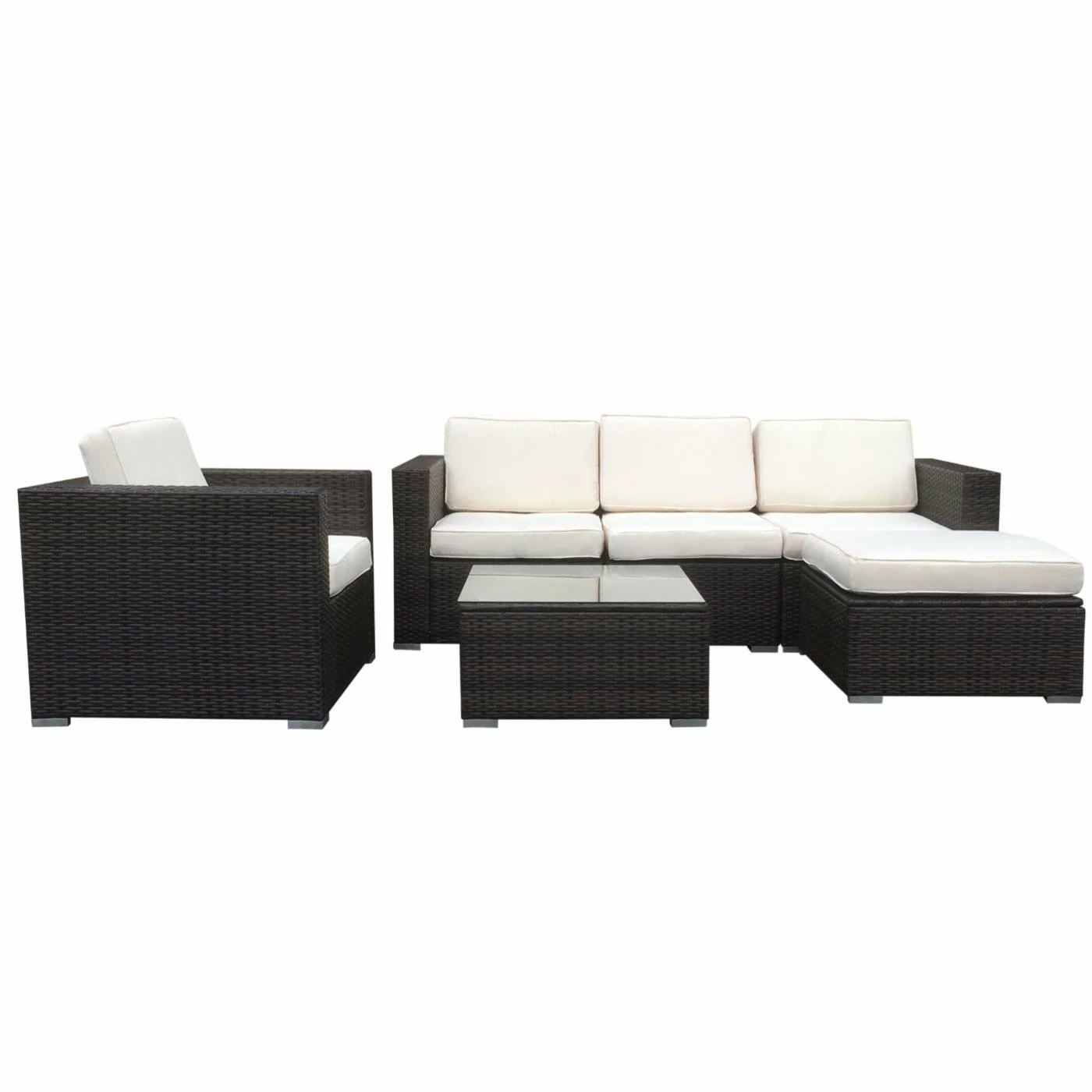 Wholesale ๐ Resin Wicker Patio Sets Cloud Mountain Modern Sectional 6 Piece Resin Wicker Patio Conversation Set โญ - Image 8