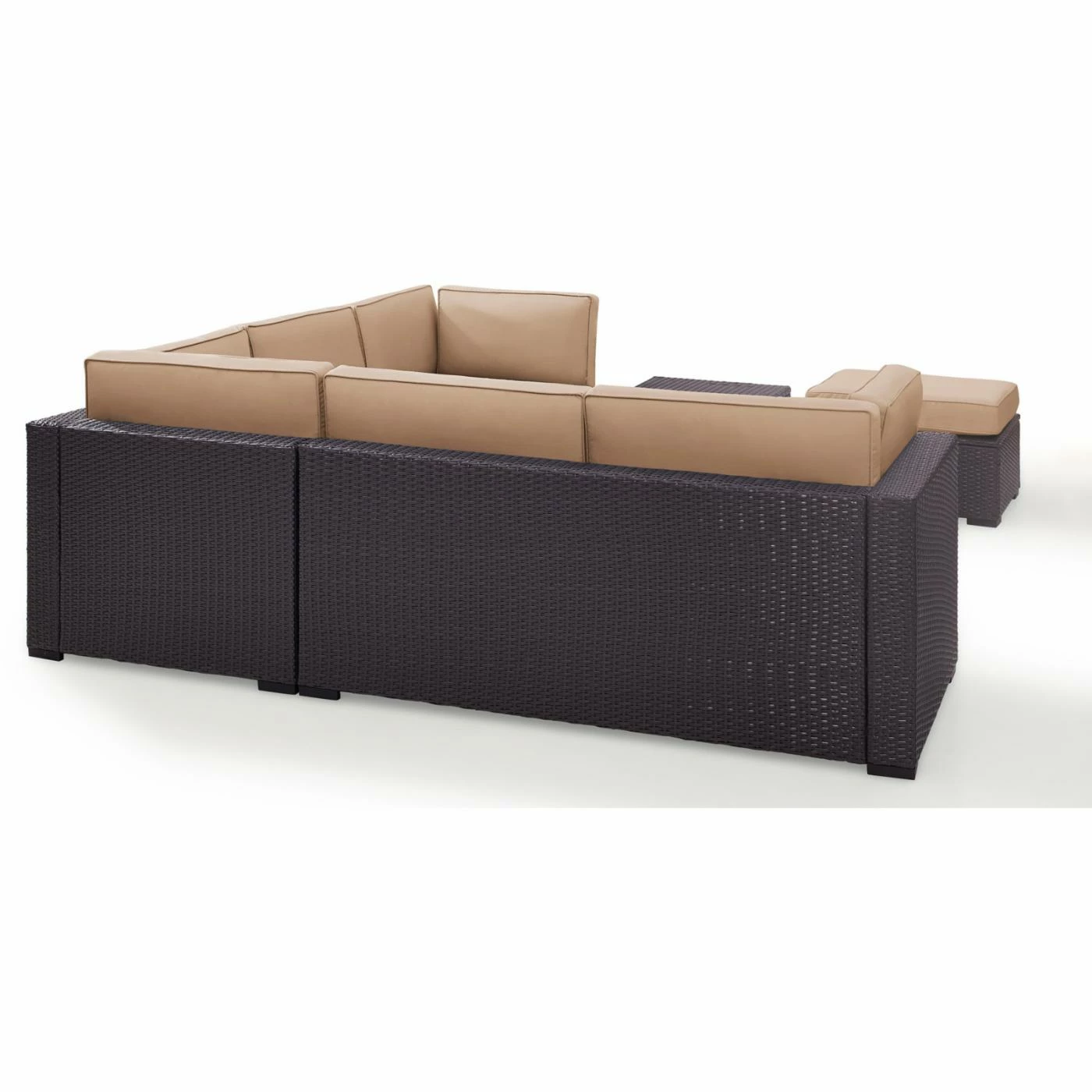 New ๐คฉ Resin Wicker Patio Sets Crosley Furniture Biscayne Resin Wicker 5 Piece Loveseat Conversation Set ๐ฅ - Image 8