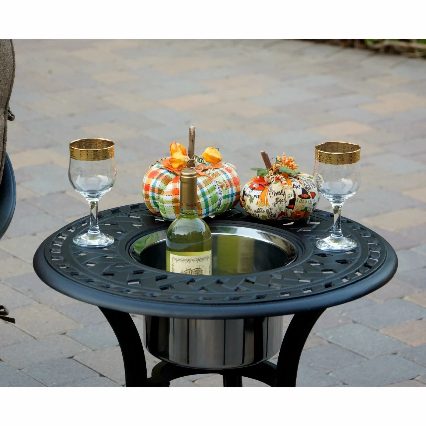 Outlet ๐ฅ Aluminum Patio Sets Darlee Nassau 5 Piece Adjustable Club Chair And Ottoman Conversation Set With Ice Bucket Side Table ๐ฅฐ - Image 8