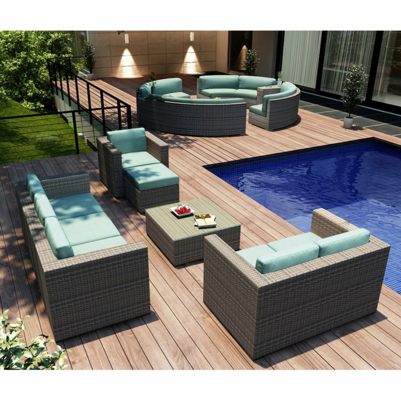 Discount ✨ Resin Wicker Patio Sets Harmonia Living Urbana Sofa Conversation Set 😉 - Image 8