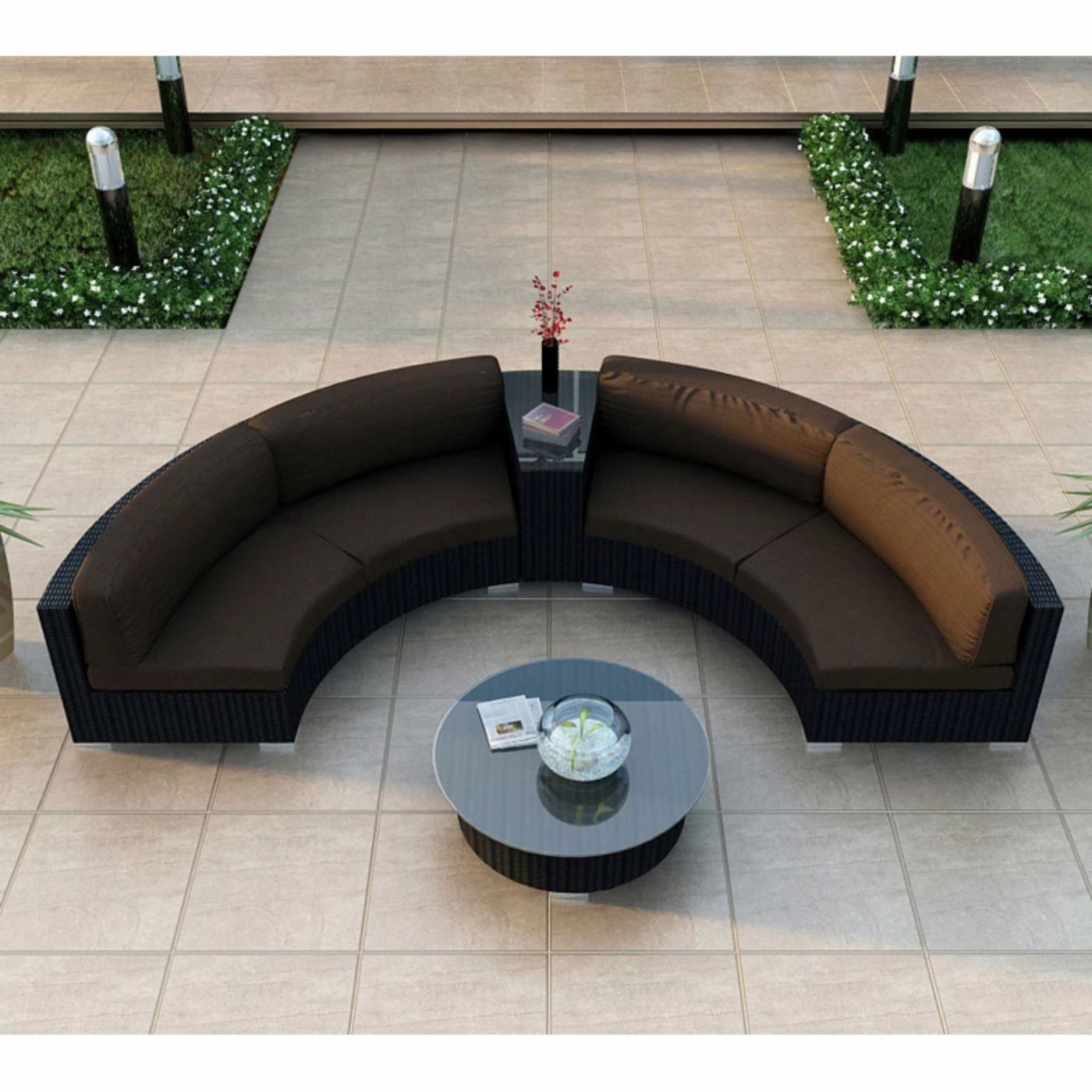 Wholesale โ๏ธ Resin Wicker Patio Sets Harmonia Living Urbana Eclipse Sectional Conversation Set ๐ - Image 8