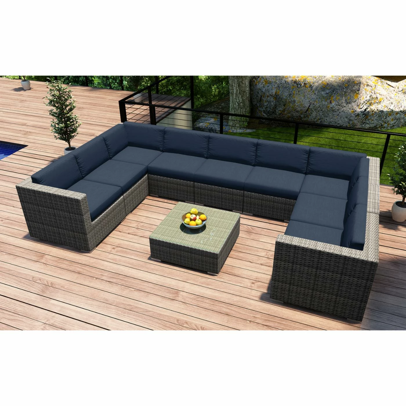 Coupon ๐ Resin Wicker Patio Sets Harmonia Living District 10 Piece Club Chair Sectional Patio Conversation Set ๐งจ - Image 8