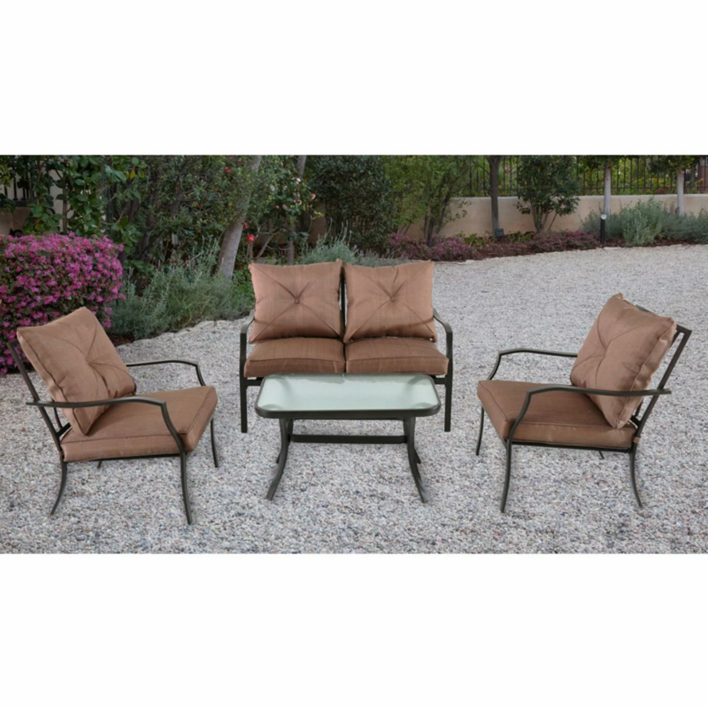 Best reviews of โจ Steel Patio Sets Hanover Palm Bay 4 Piece Patio Conversation Set ๐ฅฐ - Image 9