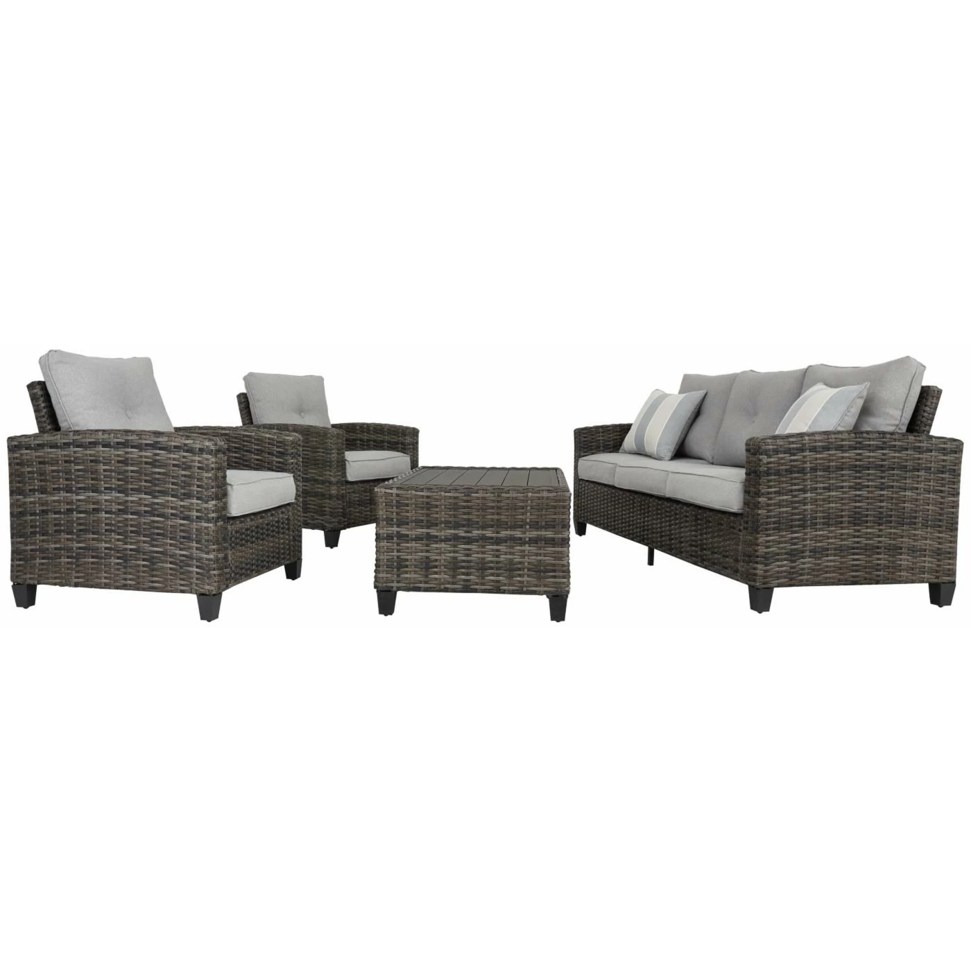 Coupon ๐ Resin Wicker Patio Sets Signature Design By Ashley Cloverbrooke Outdoor 4 Piece Conversation Set ๐ฏ - Image 9