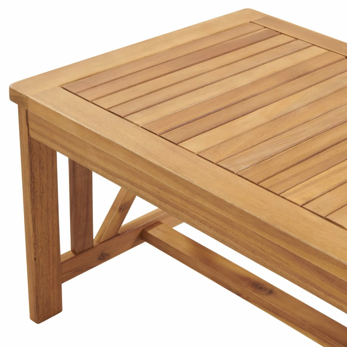 Best Sale β Wood Patio Sets Alaterre Furniture Manchester Acacia Wood Bench And Coffee Table π - Image 9