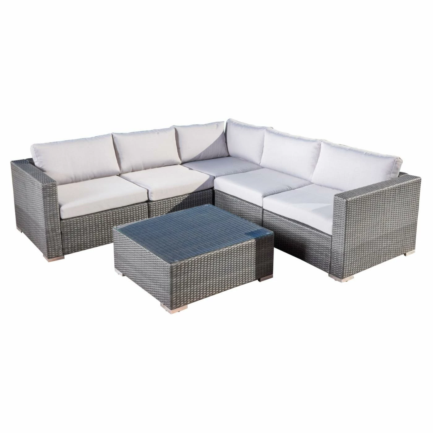 Wholesale ๐ Best Selling Home Resin Wicker Patio Sets Riley 6 Piece Sectional Patio Conversation Set ๐งจ - Image 9