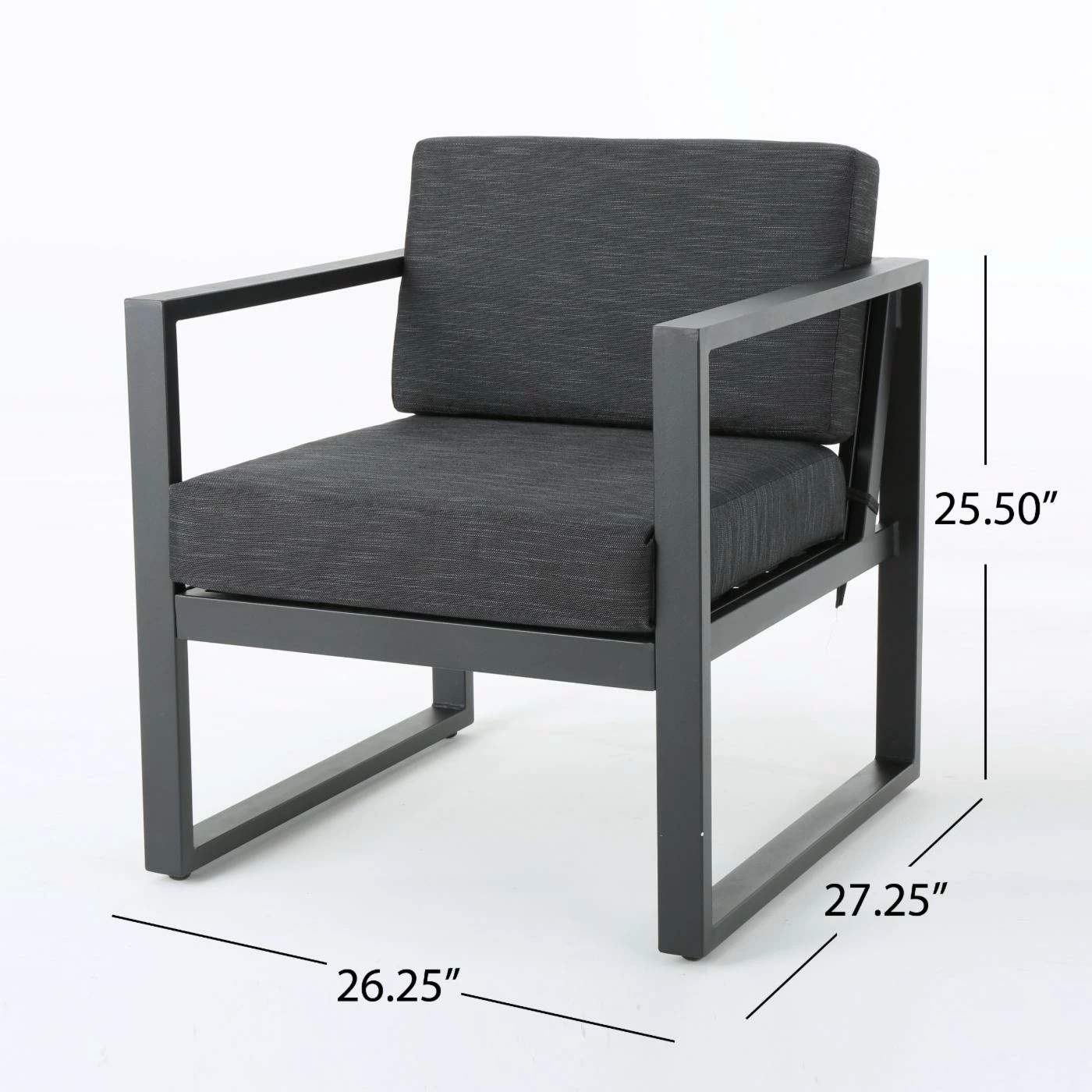 Outlet โ Best Selling Home Decor Aluminum Patio Sets Rayonna Outdoor 4 Seater Aluminum Chat Set โค๏ธ - Image 9